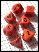 Dice : Dice - Dice Sets - Chessex Speckled Fire w Black Nums - Ebay Jan 2010
